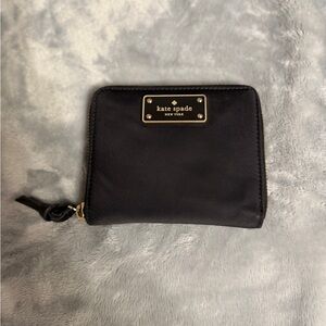 Kate Spade Black Zip Wallet